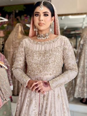 Ivory Front-Open Bridal Maxi