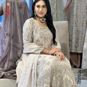 Ash Grey Formal Shirt with Crush Maxi