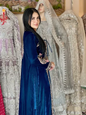 A Tale of Royal Elegance: The Velvet Jacket Ensemble