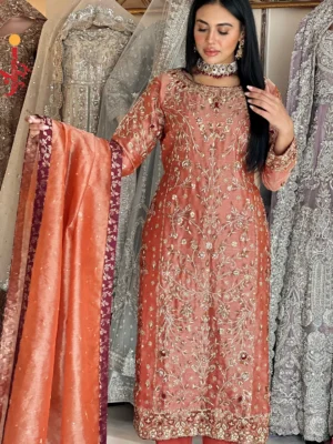 Rust Orange Formal Shirt