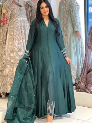 Bottle Green Aline with Trousers