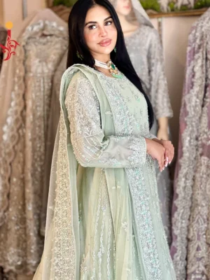 Sage Radiance – Green Net Maxi 