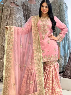 Pink Gharara