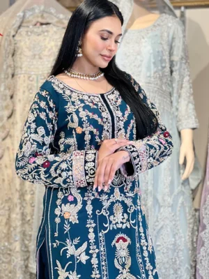 Ocean’s Embrace — Sea Blue Partywear Ensemble