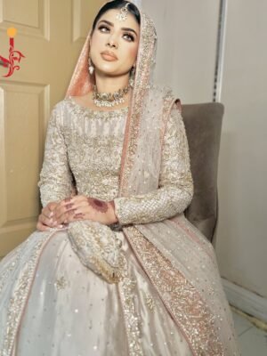 Ivory Front-Open Bridal Maxi