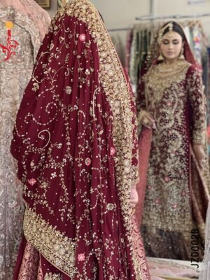 Mehr-e-Maroon Bridal Sharara