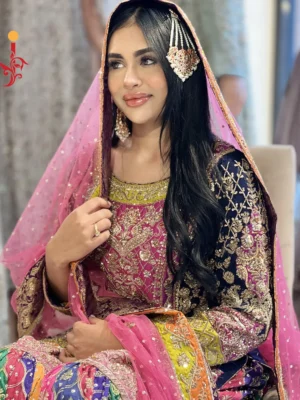 Bridal Mehndi Multicolor Gharara