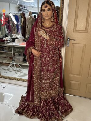 Merjanda Khadi Net Farshi Sharara 