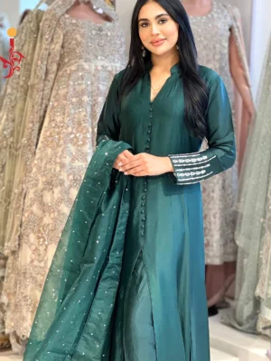 Bottle Green Aline with Trousers