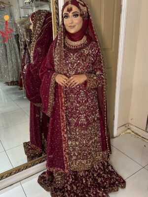 Merjanda Khadi Net Farshi Sharara 