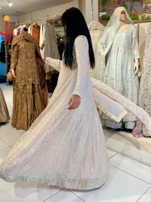 The Peach Chiffon Sequined Maxi
